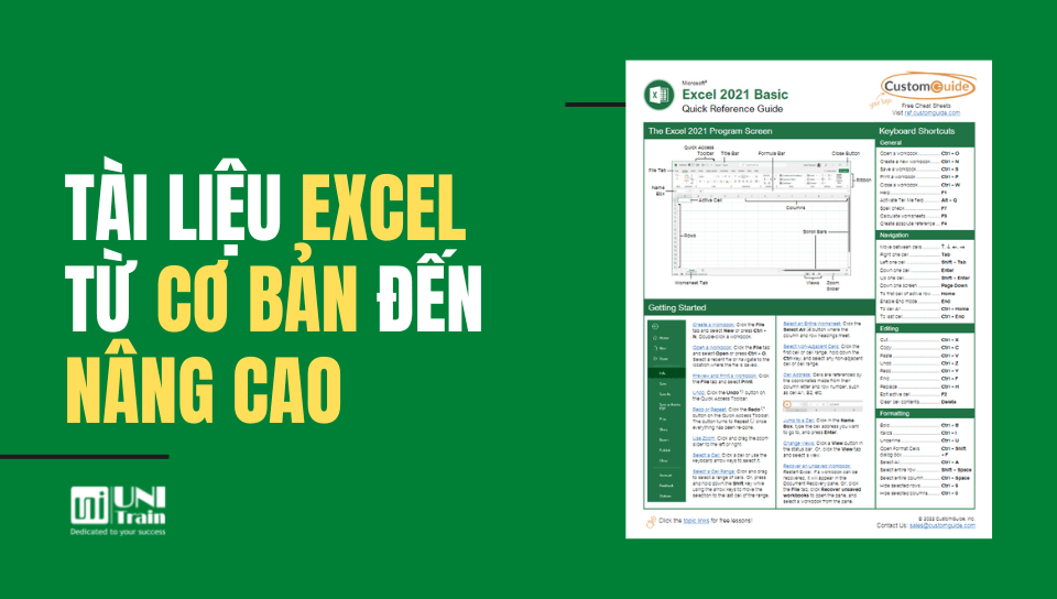 Làm việc với bảng tính Excel cơ bản đến nâng cao