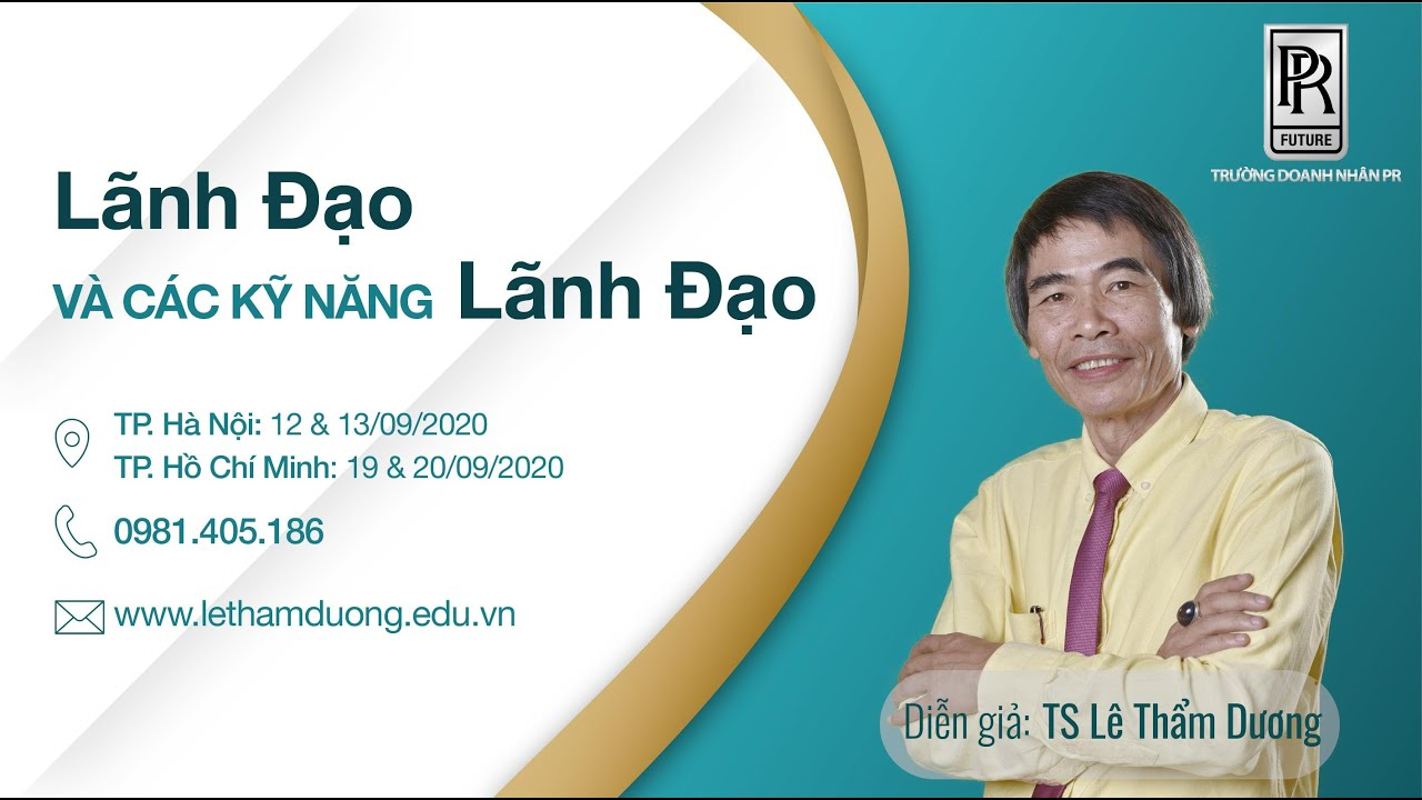 TS. Lê Thẩm Dương – Học để trở thành lãnh đạo cấp cao